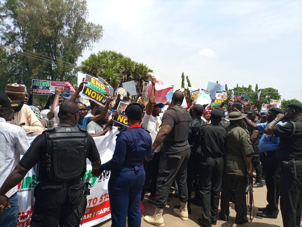IMG 20201015 WA0057 e0b445c73df57931be17437dd3cec0a5 - EndInsecurityNow protesters storm Kaduna House of Assembly, vow to continue until demands are met
