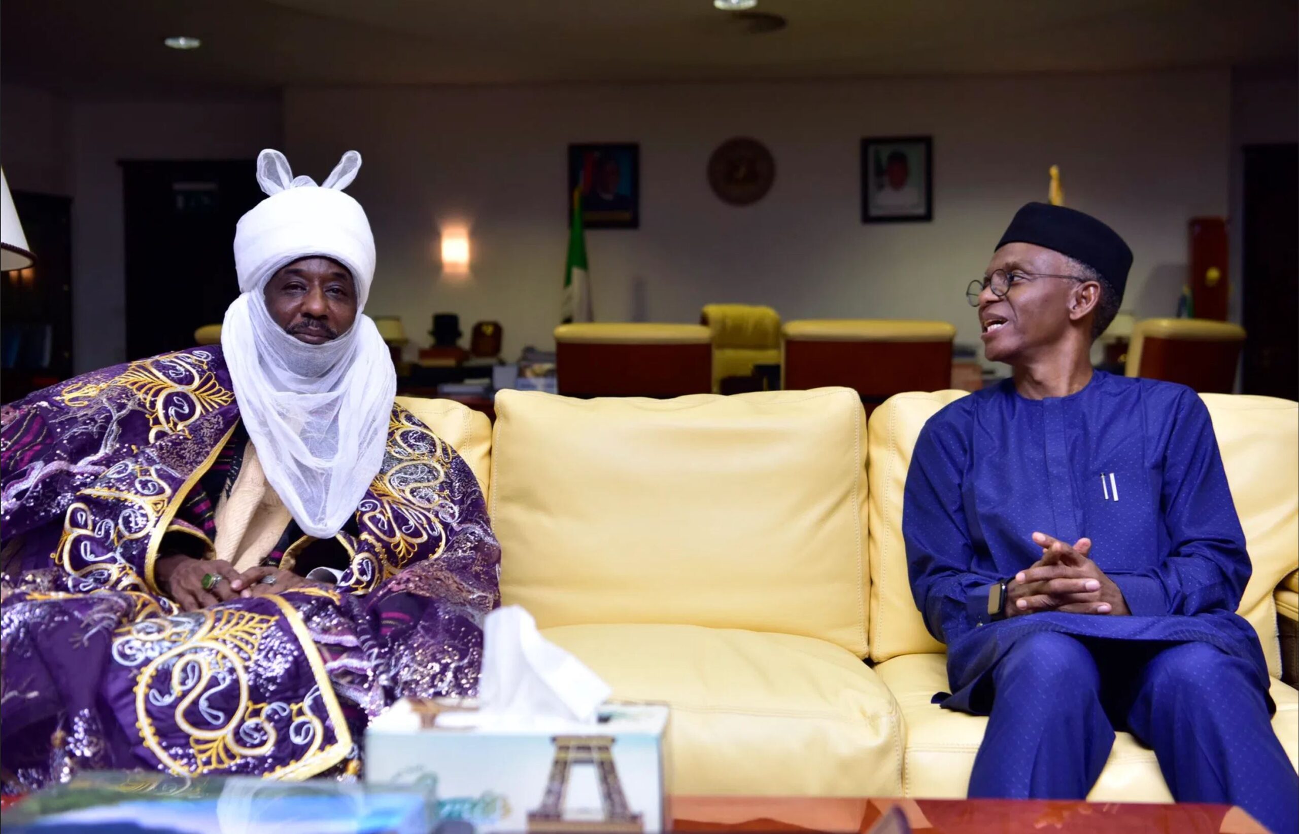 Deposed Kano Emir, Sanusi II arrives Kaduna on First Visit after Dethronement