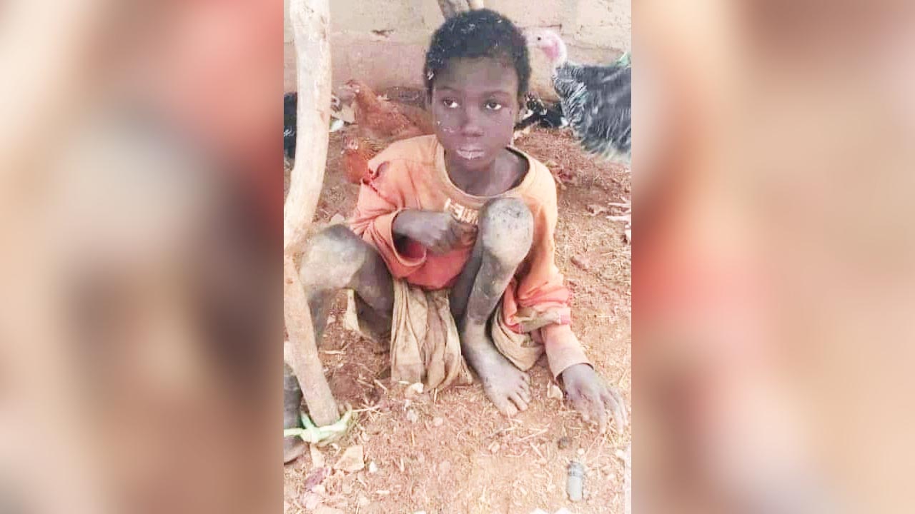 How 10-year boy who fed on animal food for two years was rescued by Police